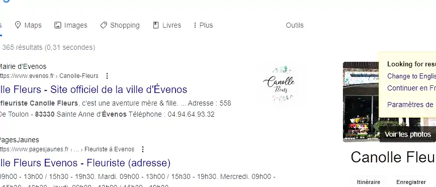 Canolle Fleurs à Évenos