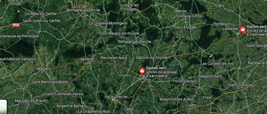 Gamm vert à Courville-sur-Eure