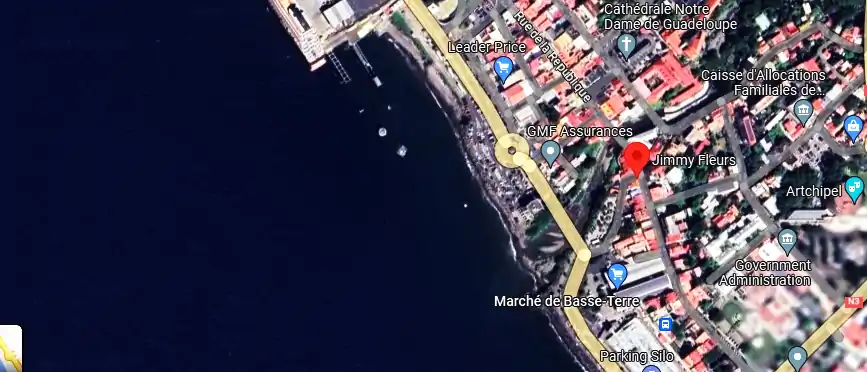 Livraison fleurs à 2 Rue de la Republique, Basse-Terre 97100, Guadeloupe