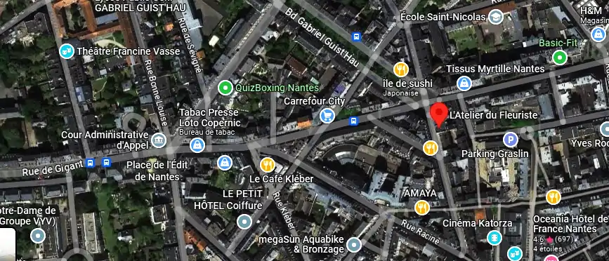 Livraison fleurs à Nantes