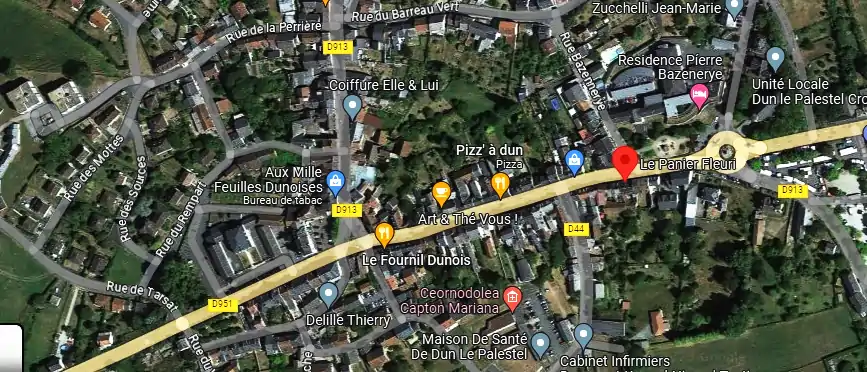 Livraison fleurs à 23800 Dun-le-Palestel