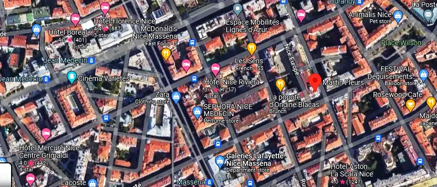 Livraison fleurs à Nice