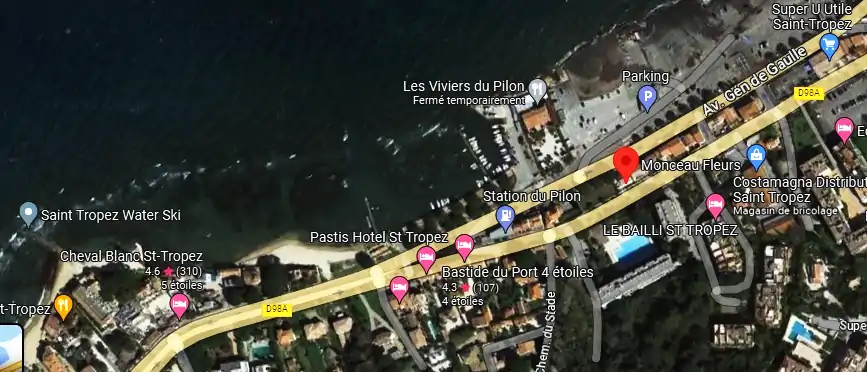Livraison fleurs à Saint-Tropez