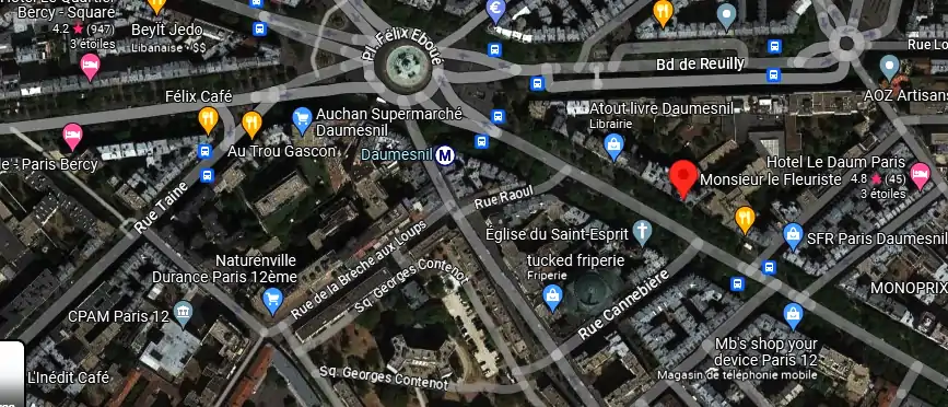 Livraison fleurs à Paris