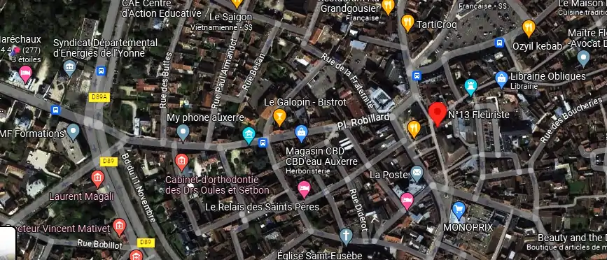 Livraison fleurs à Auxerre