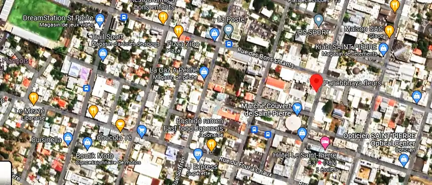 Livraison fleurs à 25 Rue Victor le Vigoureux, Saint-Pierre 97410, La Réunion