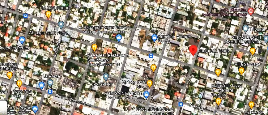Livraison fleurs à 1 Rue Rodier, Saint-Pierre 97410, La Réunion
