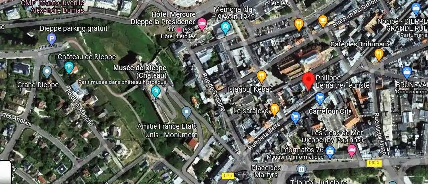 Livraison fleurs à Dieppe
