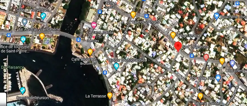 Livraison fleurs à 81 Av. du Président Mitterrand, Saint-Pierre 97410, La Réunion