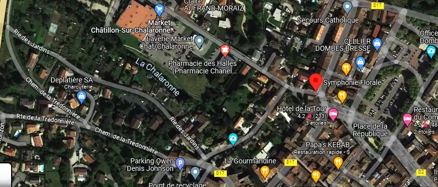 Livraison fleurs à Châtillon-sur-Chalaronne